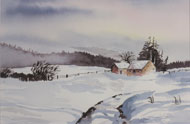 watercolour  Winter Seclusion