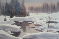 watercolour  Winter Magic
