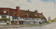 Flemish Weavers cottages, Biddenden, kent, england