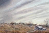 Watercolour Vanishing Landscape