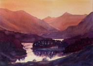 watercolour of Shuswap BC