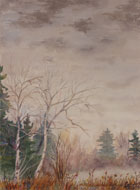 watercolour Ontario Autumn
